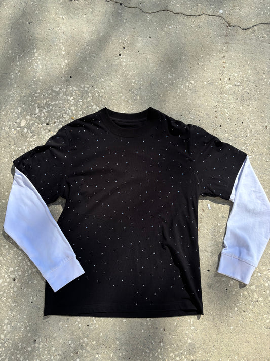 RHINE DEPT. Layered tee - Black